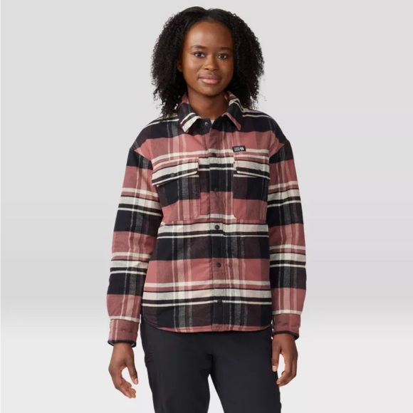 NWT Mountain Hardware Dolorest Insulated Flannel Pockets Autumn Fall Shacket - Picture 1 of 16
